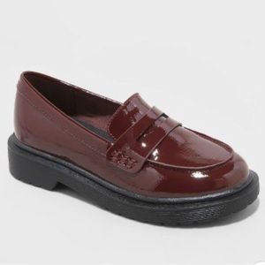 Girls' Celia Burgundy Slip-On Loafers - art class